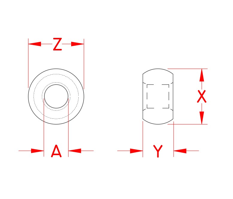 Stainless Steel Plain Ball machine swage terminal, S0757-0000, S0757-0001, S0757-0002, S0757-0003, S0757-0004, S0757-0005, S0757-0006, S0757-0007, S0757-0008, Line Drawing Stainless Steel Plain Ball machine swage terminal, S0757-0000, S0757-0001, S0757-0002, S0757-0003, S0757-0004, S0757-0005, S0757-0006, S0757-0007, S0757-0008, Line Drawing